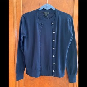 Two-piece J. Crew light cotton sweater set